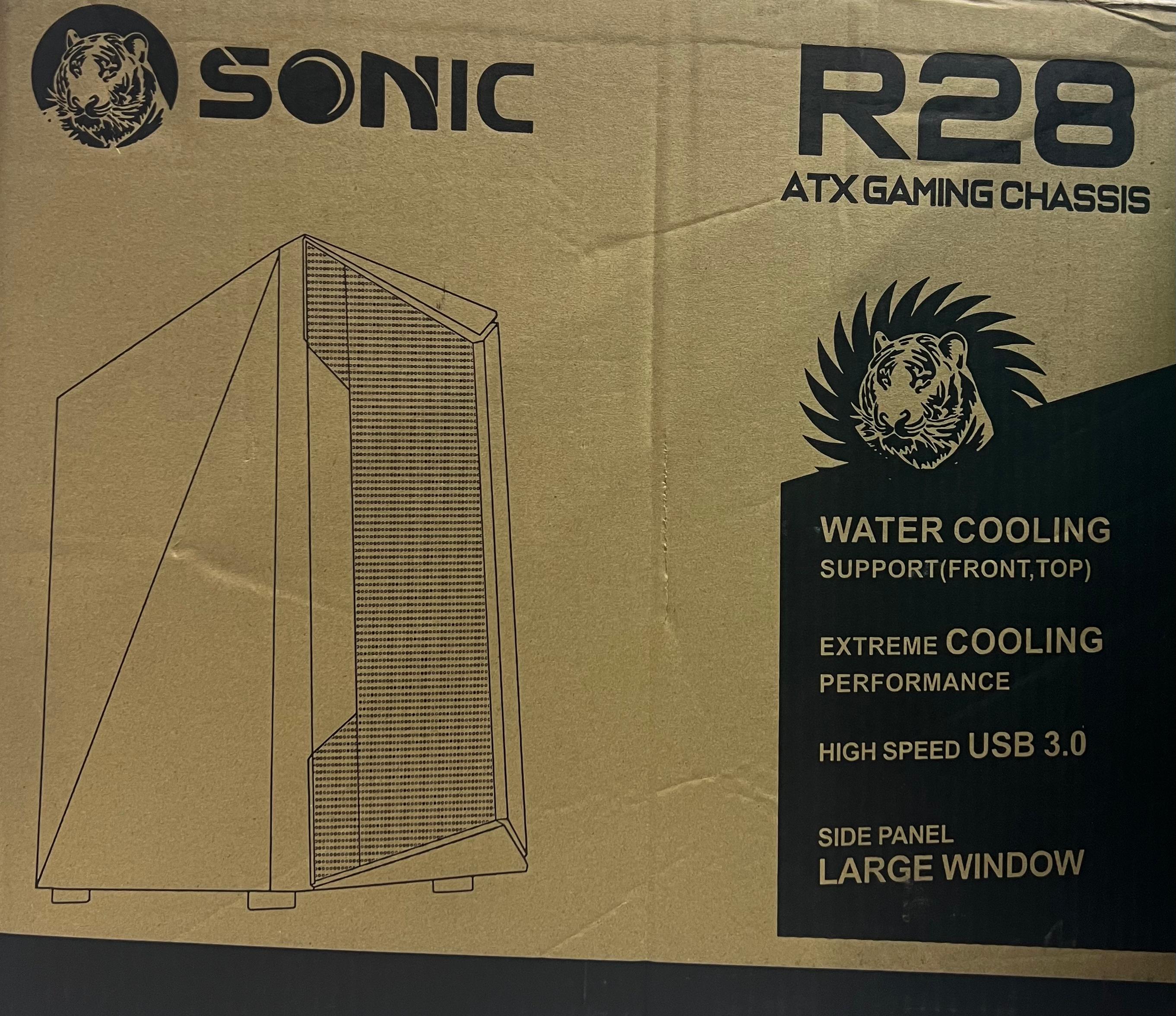 Sonic Casing R28 Black 3 RGB Fans Sonic Casing R28 Black 3 RGB Fans